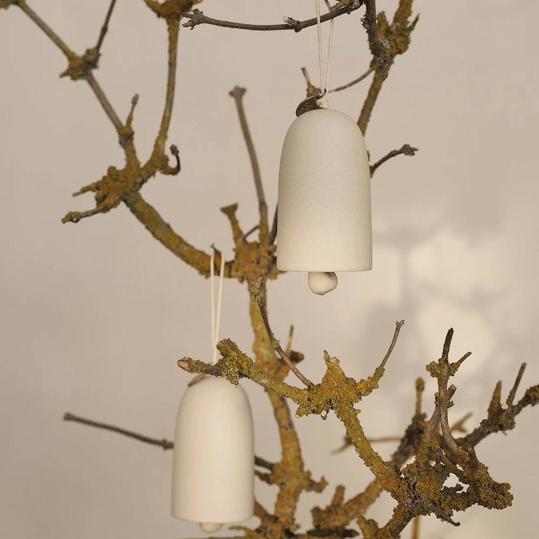 Bell Ceramic Ornament - Set of 2 - ökenhem