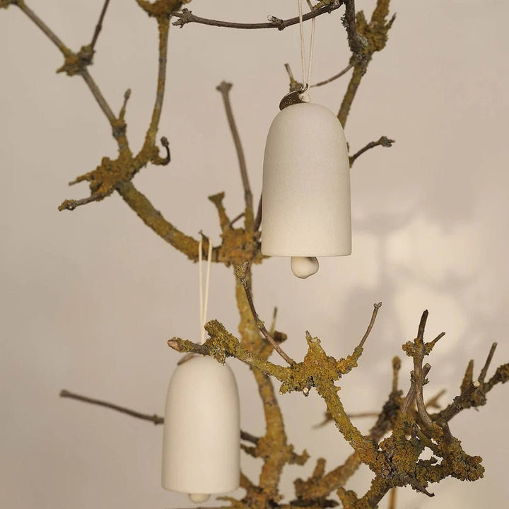 Bell Ceramic Ornament - Set of 2 - ökenhem