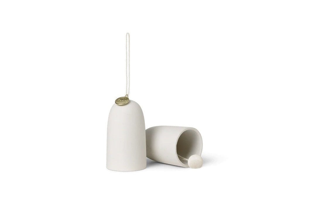 Bell Ceramic Ornament - Set of 2 - ökenhem