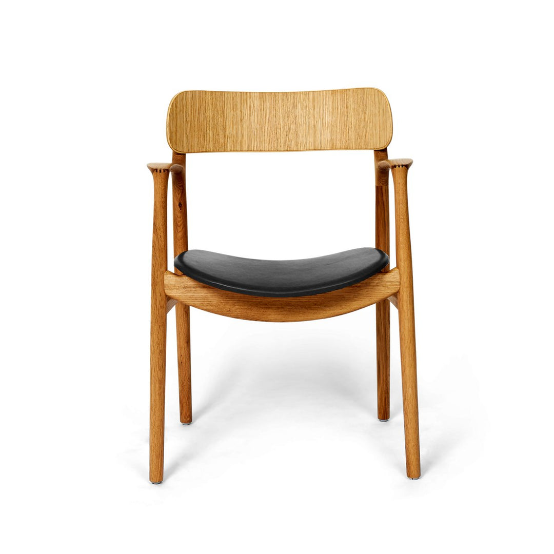 Bent Hansen Asger Chair, Oiled Oak, Upholstered - ökenhem