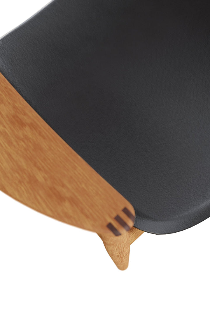 Bent Hansen Asger Lounge Chair, Oiled Oak, Black Zenso Leather - ökenhem