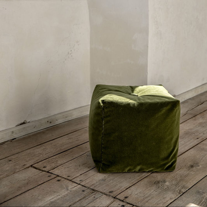 Bent Hansen Otto Pouf w/o button - Zenso Leather, Black - ökenhem