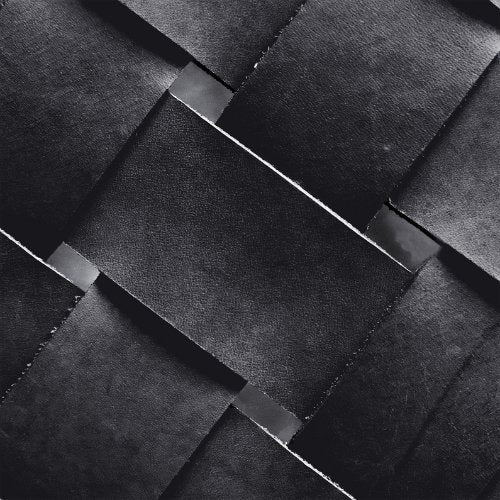 Bent Hansen Plaited Bench Grain Leather, Black - ökenhem