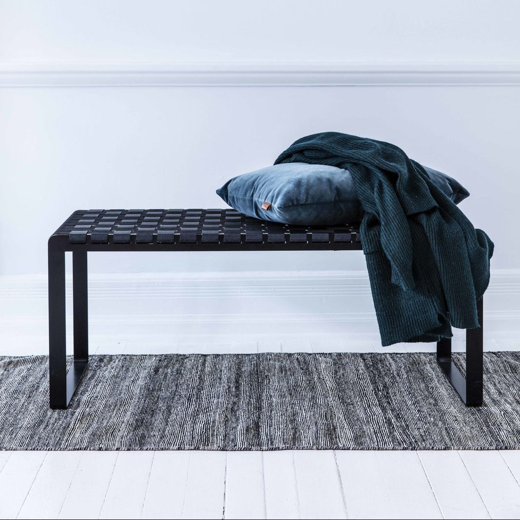 Bent Hansen Plaited Bench Nylon, Black - ökenhem