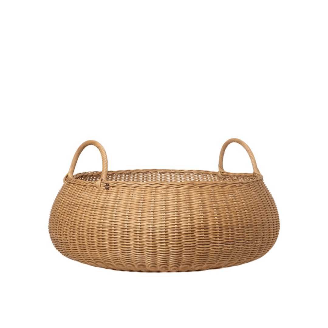 Braided Basket - Low - Natural - ökenhem
