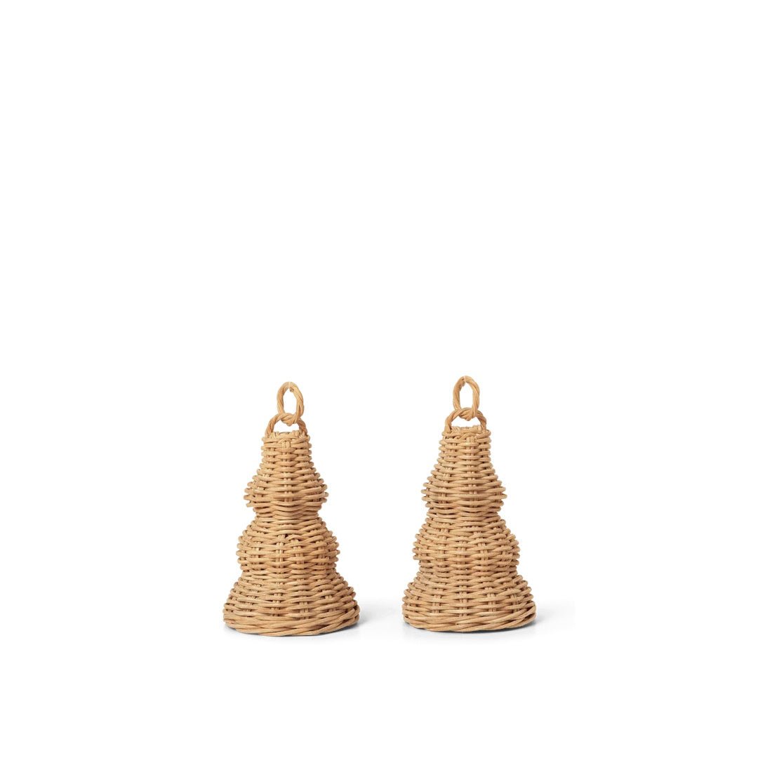 Braided Bell Baubles - Set of 2 - ökenhem