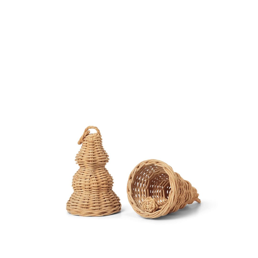 Braided Bell Baubles - Set of 2 - ökenhem