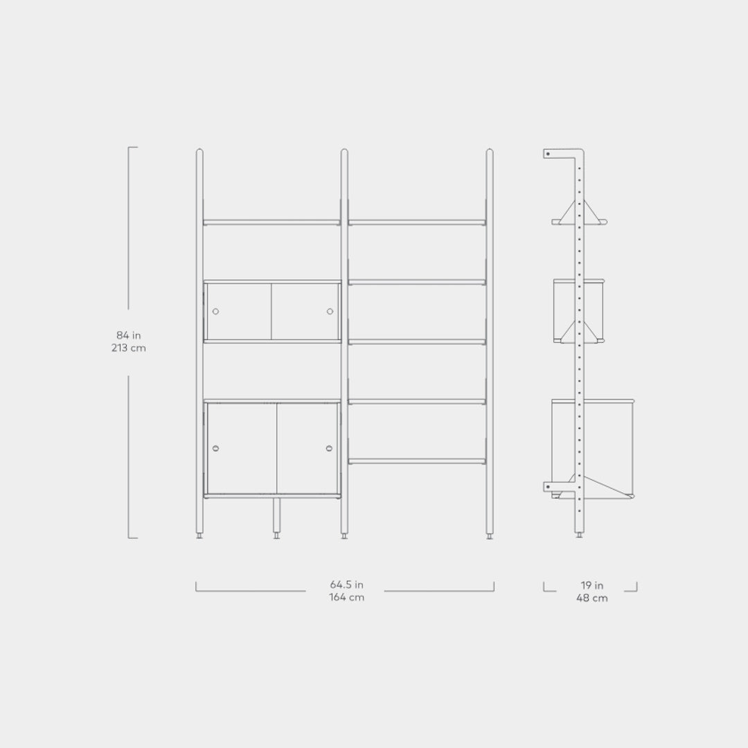 Branch - 2 Multi Storage Unit with Shelves - ökenhem