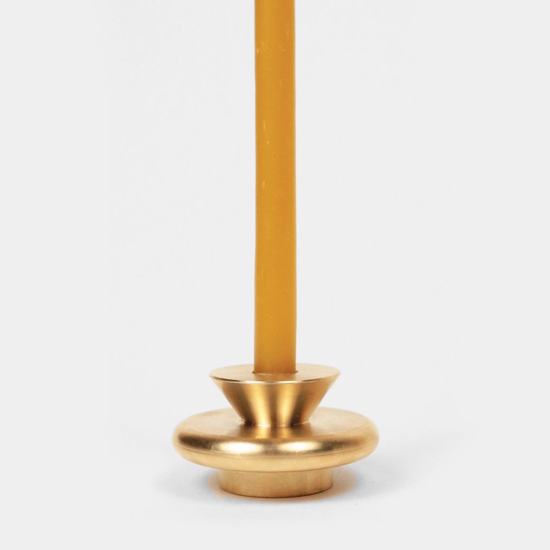 Brass 3/8" Candle Holder - ökenhem