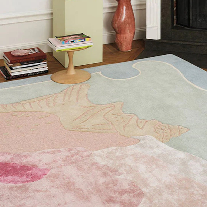 Breaking Boundaries Wool Rug - Shell - ökenhem