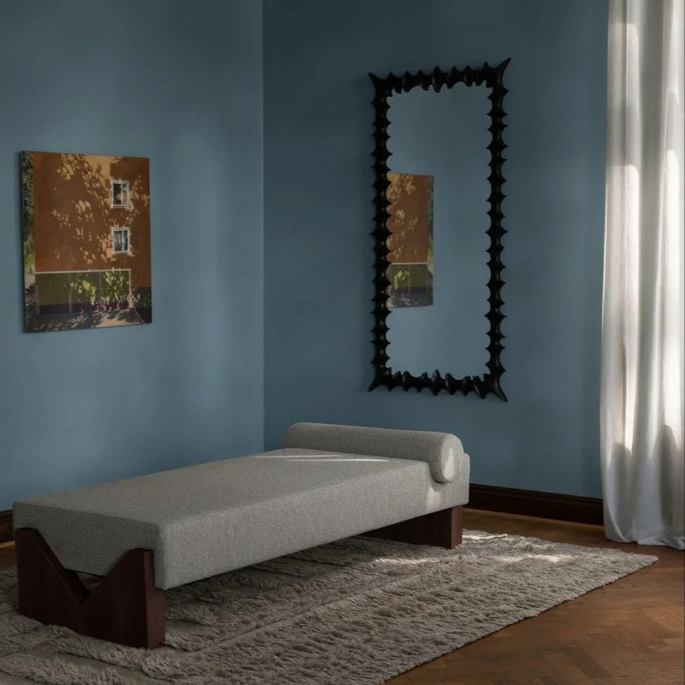 Brutalist Mirror Large Black - ökenhem