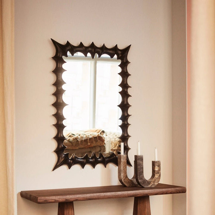 Brutalist Mirror Small Black - ökenhem