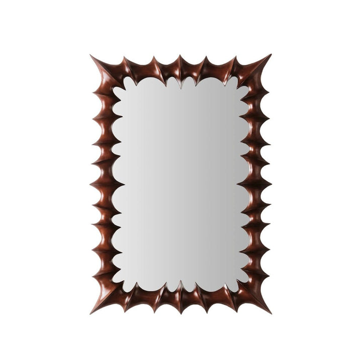 Brutalist Mirror Small Natural Wood - ökenhem