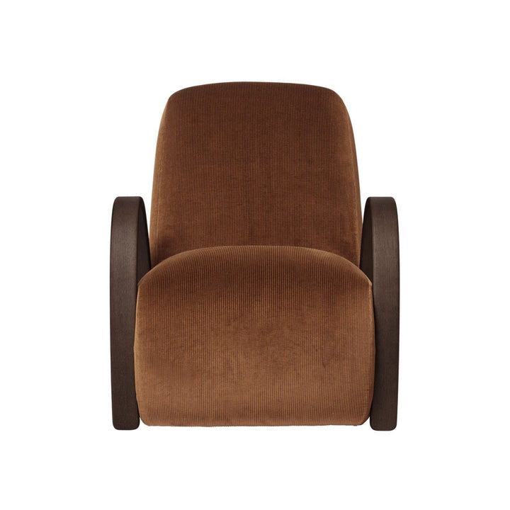 Buur Lounge Chair - Devoré Velvet - Rust - ökenhem