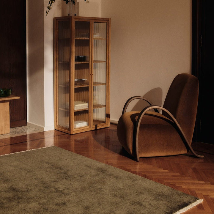 Buur Lounge Chair - Devoré Velvet - Rust - ökenhem