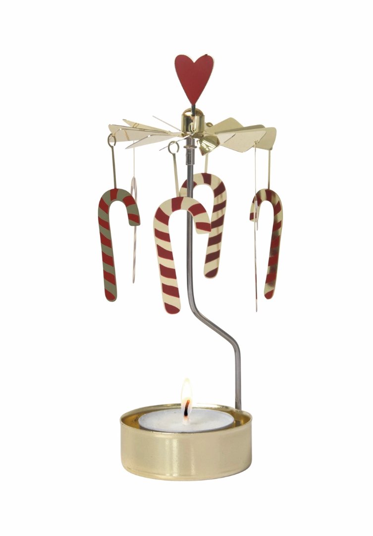 Candy Cane Rotary Candle Holder - ökenhem