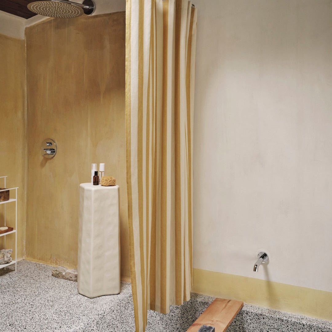 Chambray Shower Curtain - ökenhem