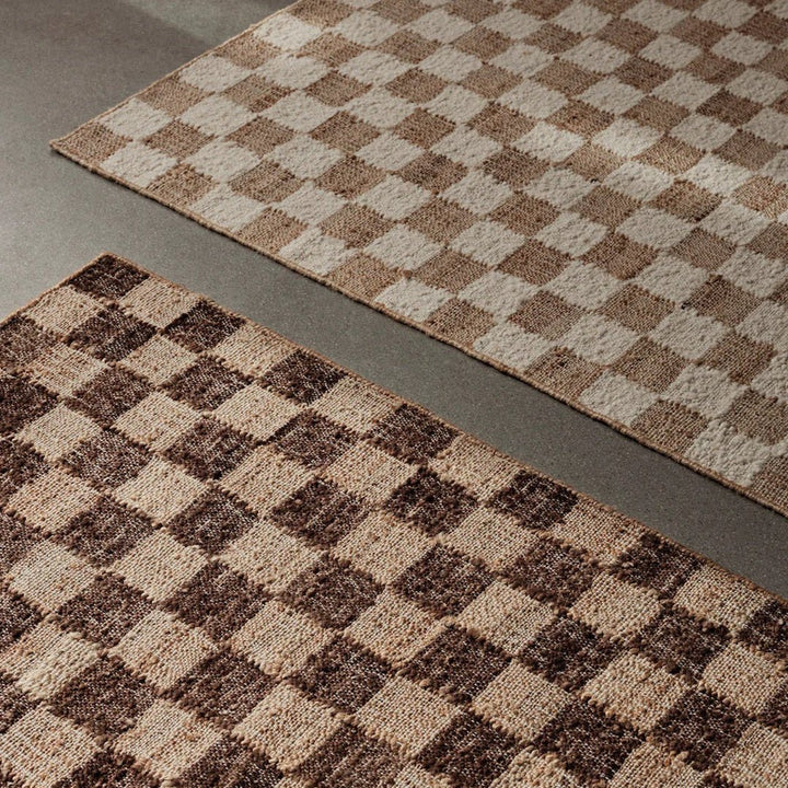 Check Wool Jute Runner - ökenhem