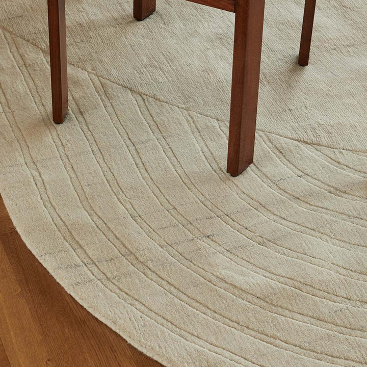 Circular Wool Rug - Bone White - ökenhem