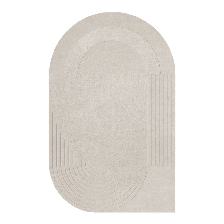 Circular Wool Rug - Light Oatmeal - ökenhem