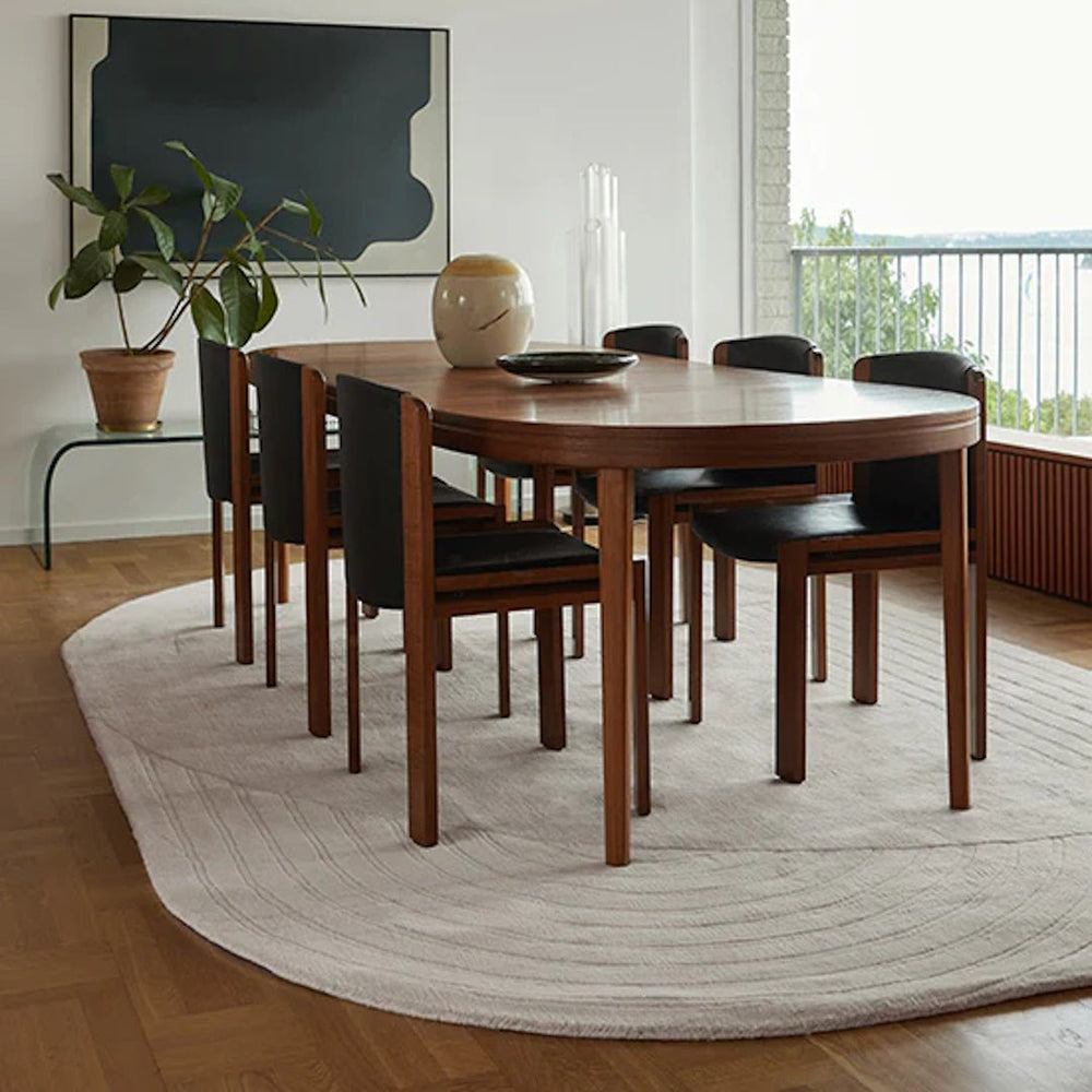 Circular Wool Rug - Light Oatmeal - ökenhem