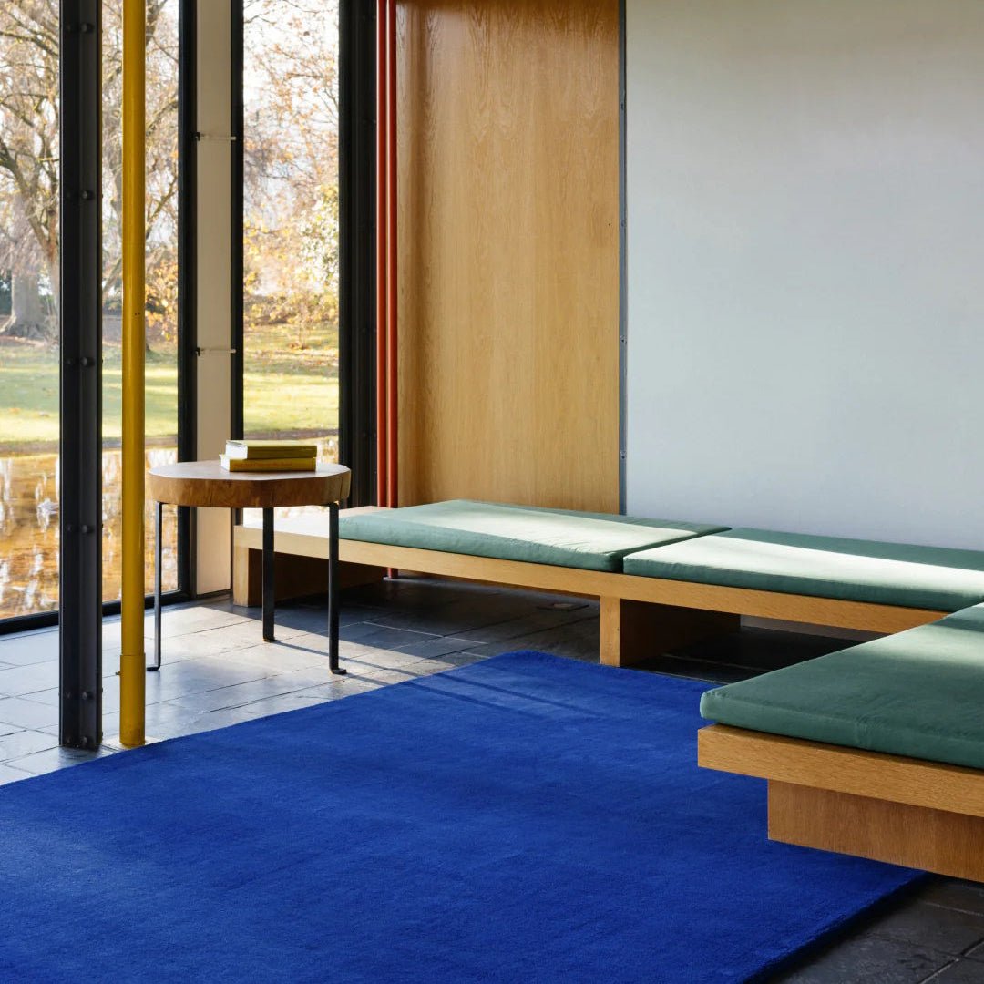 Classic Solid Wool Rug - Blue Foncé - ökenhem