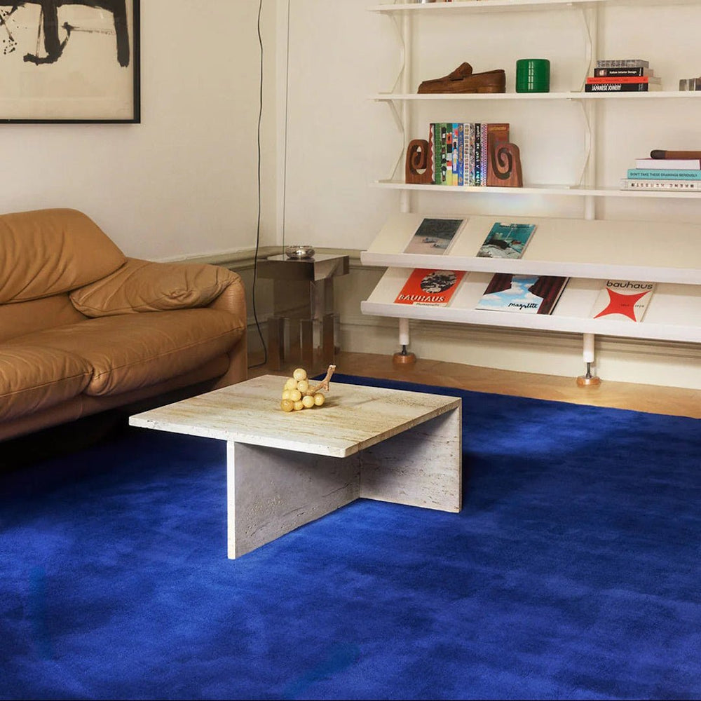 Classic Solid Wool Rug - Blue Foncé - ökenhem