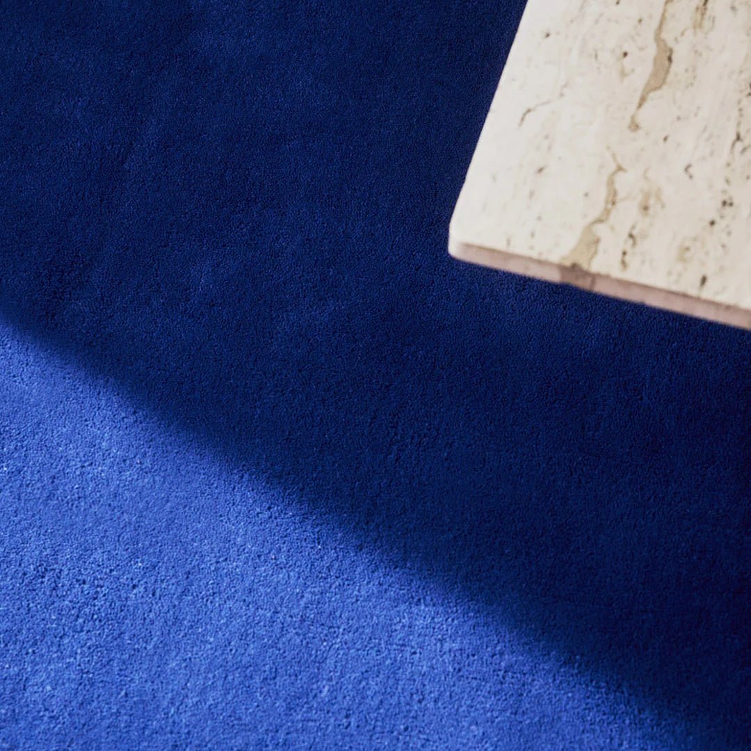 Classic Solid Wool Rug - Blue Foncé - ökenhem