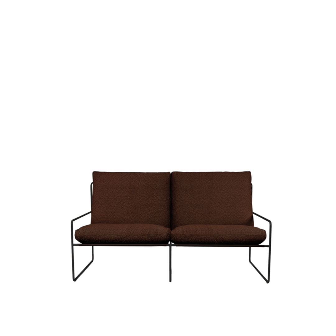 Desert 2 - seater - Black - Pure Bouclé - ökenhem