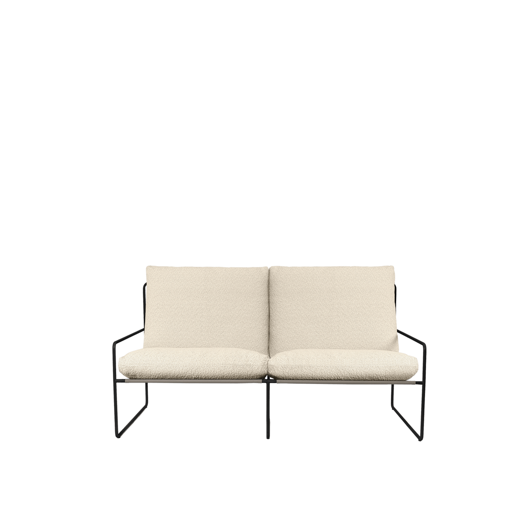 Desert 2 - seater - Black - Pure Bouclé - ökenhem