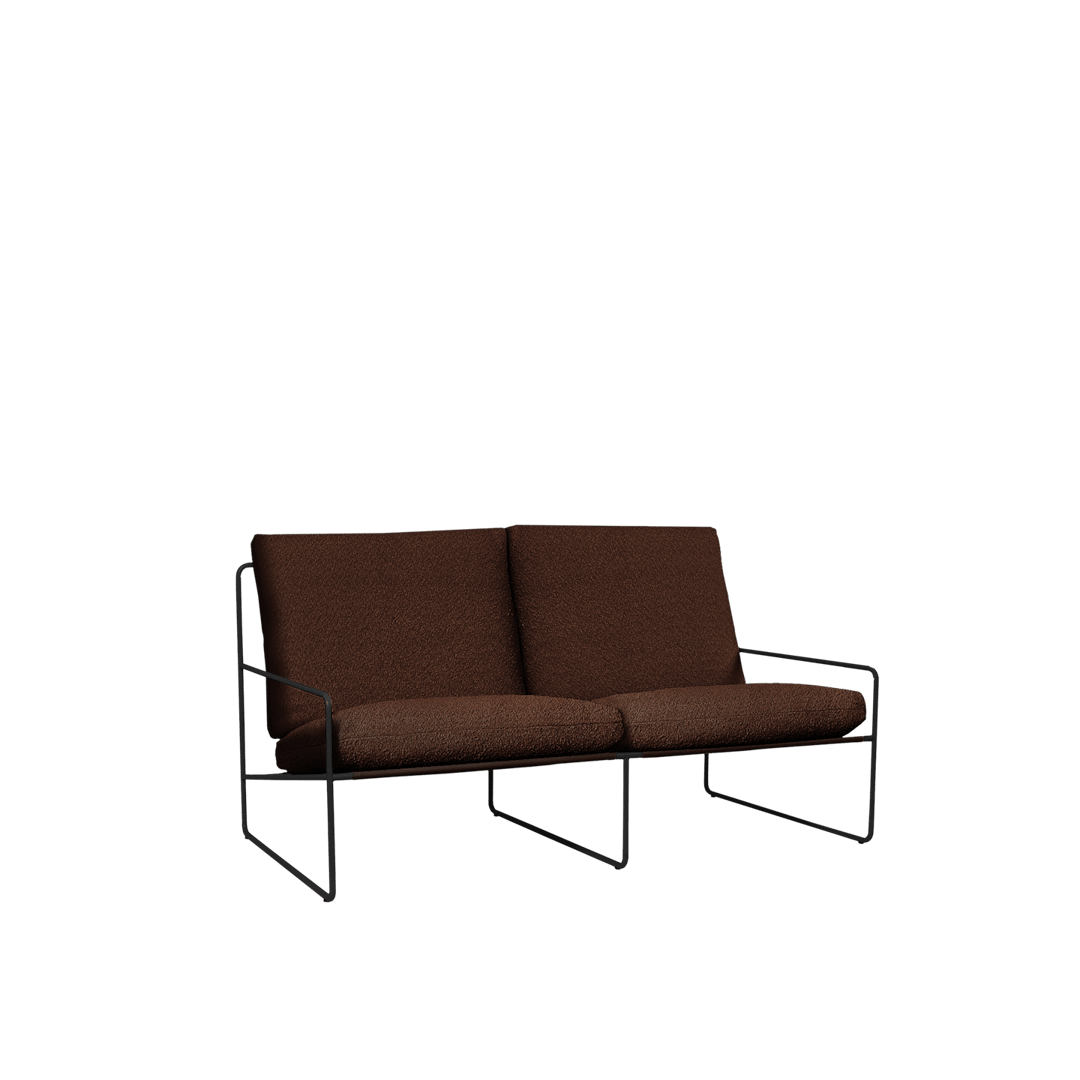 Desert 2 - seater - Black - Pure Bouclé - ökenhem