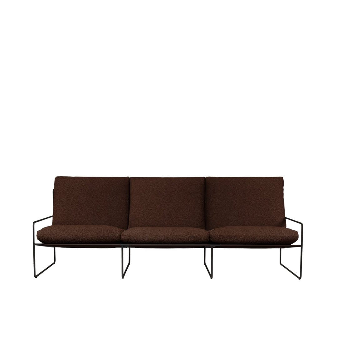 Desert 3 - seater - Black - Pure Bouclé - ökenhem