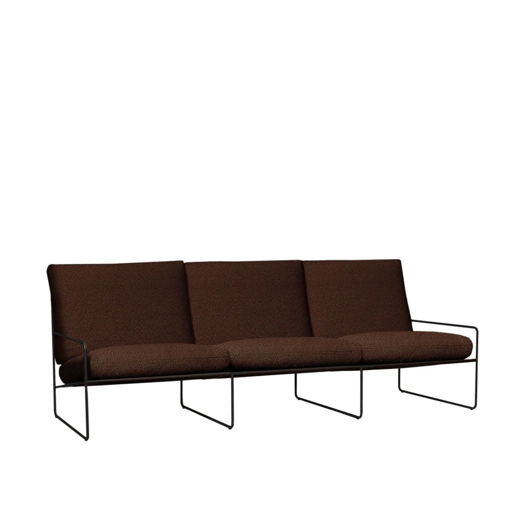Desert 3 - seater - Black - Pure Bouclé - ökenhem