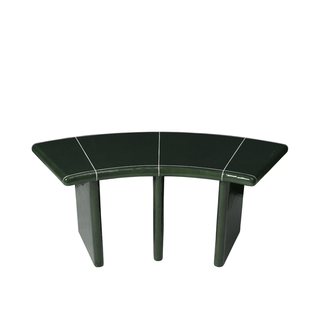 Deya Curved Bench - ökenhem