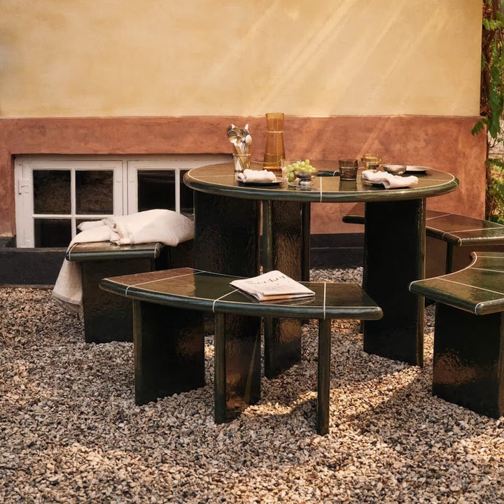 Deya Curved Bench - ökenhem