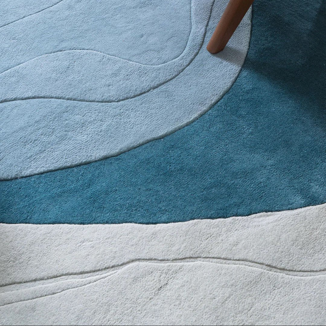 Erik Bratsberg Lozza Wool Rug - Teal - ökenhem
