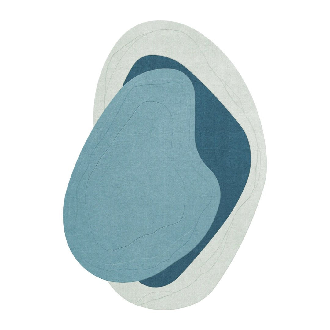 Erik Bratsberg Lozza Wool Rug - Teal - ökenhem