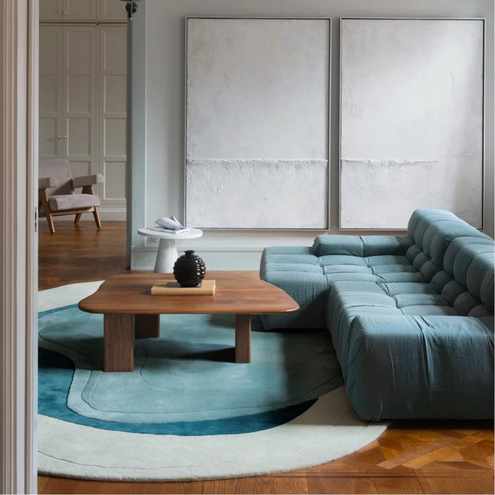 Erik Bratsberg Lozza Wool Rug - Teal - ökenhem