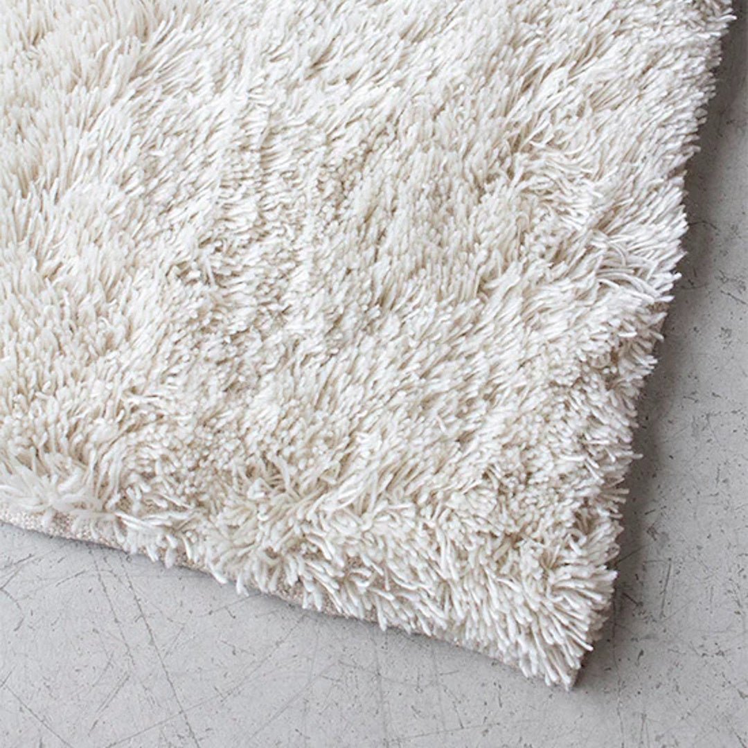 Fallingwater Shaggy Recycled PET Rug - Bone White - ökenhem