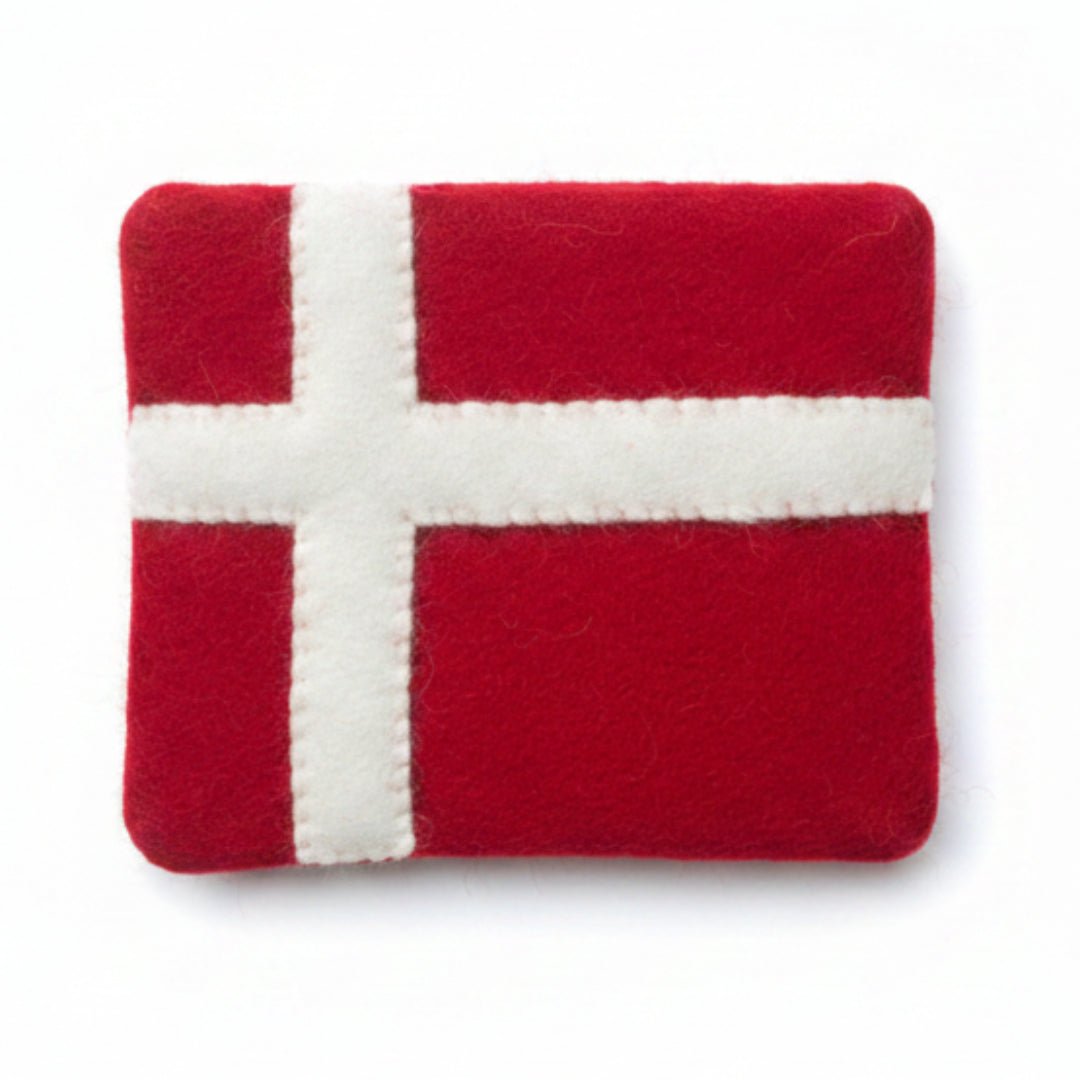 Felt Purse, Denmark Flag - ökenhem