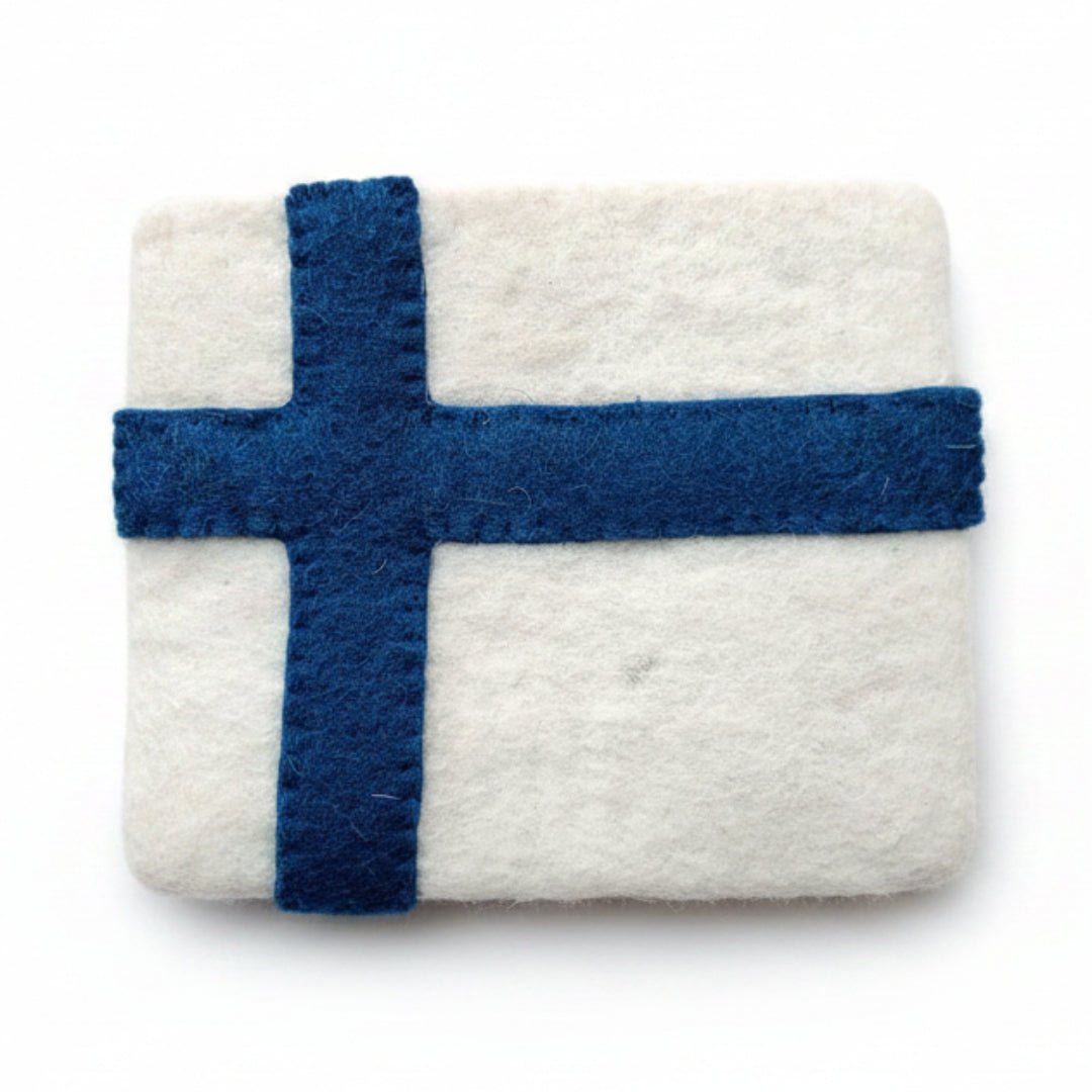 Felt Purse, Finland Flag - ökenhem