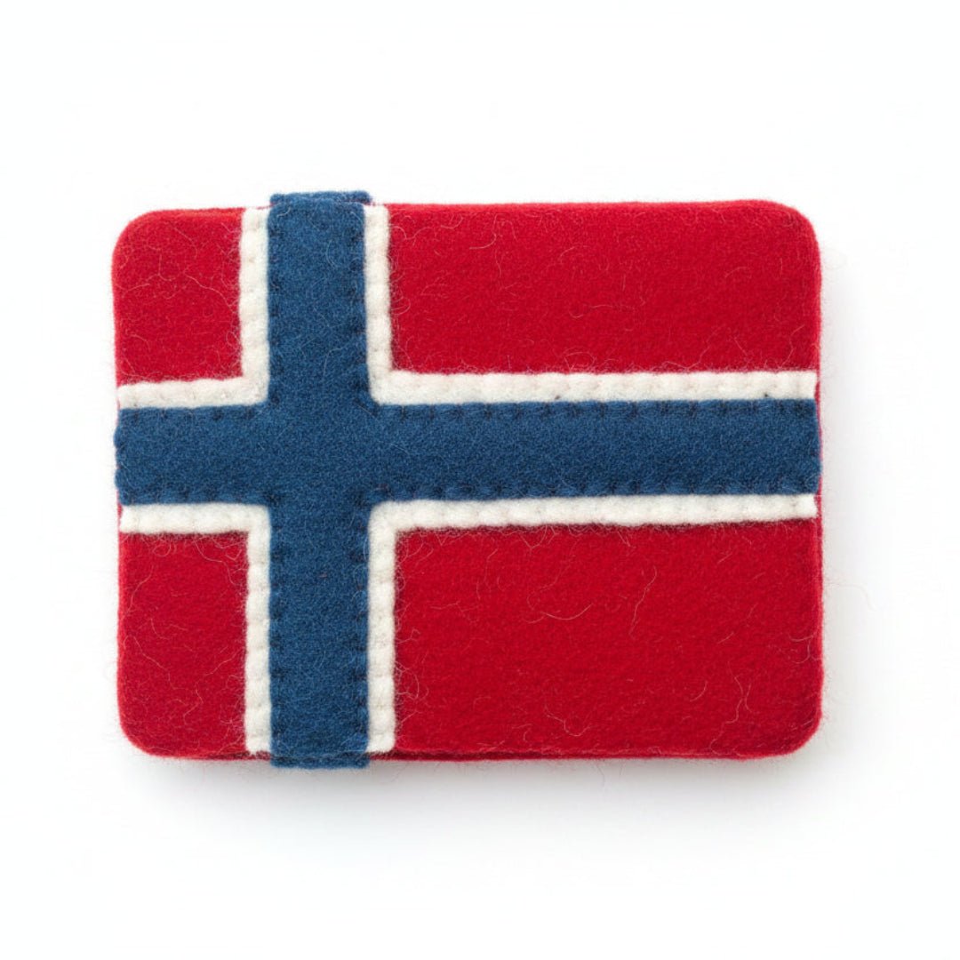 Felt Purse, Norway Flag - ökenhem