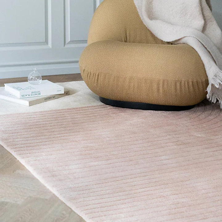 Follow The Trace Wool Rug - Red - ökenhem