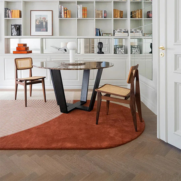 Follow The Trace Wool Rug - Red - ökenhem