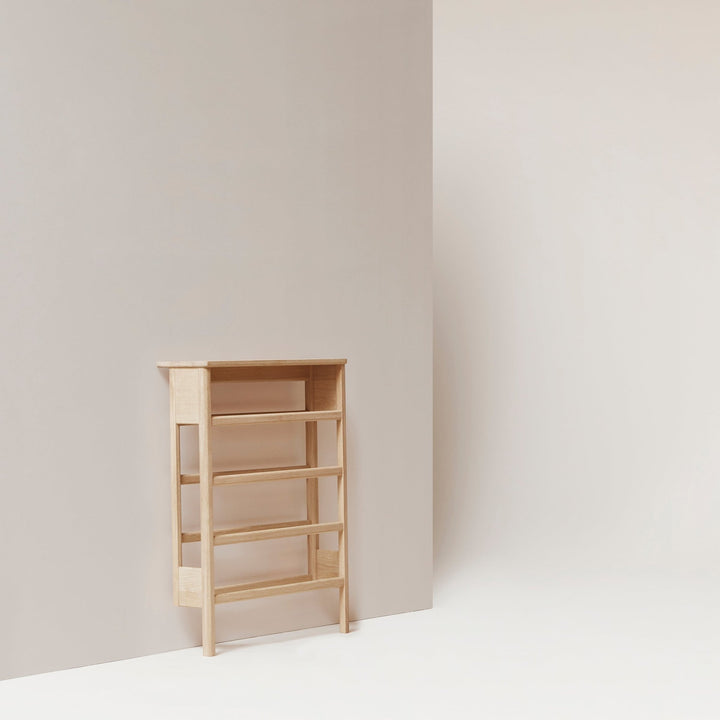 Form & Refine A Line Shoe Rack 72, White Oak - ökenhem