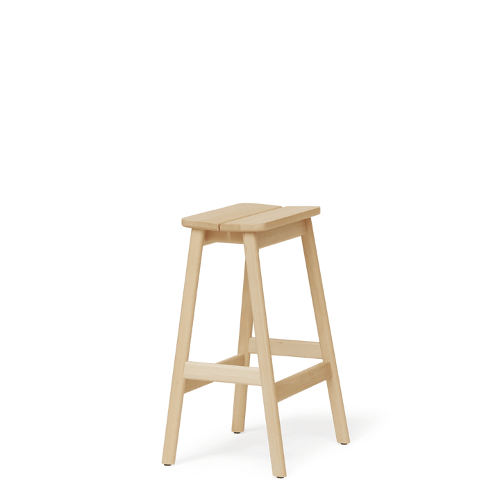 Form &amp; Refine Angle Standard Bar Stool 65, Beech - ökenhem