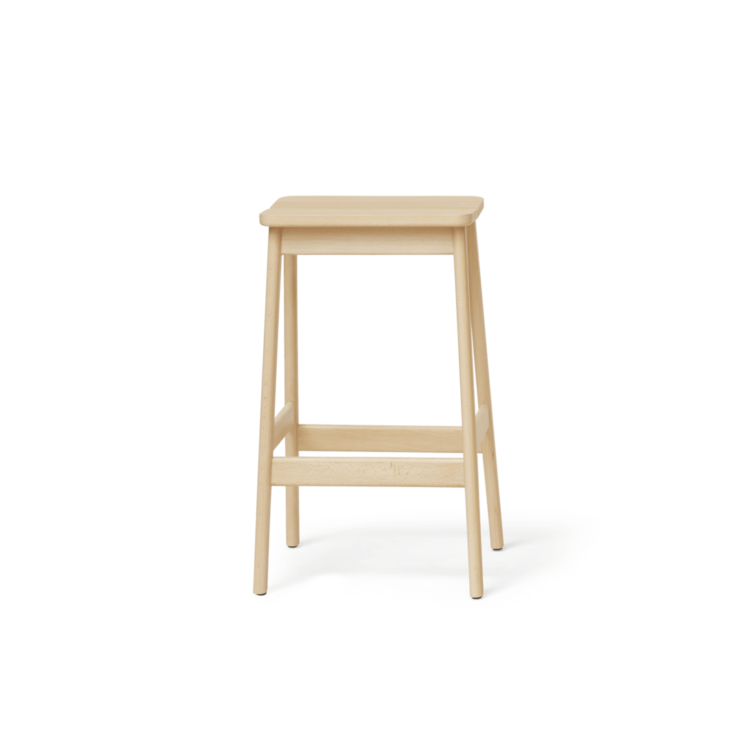 Form & Refine Angle Standard Bar Stool 65, Beech - ökenhem