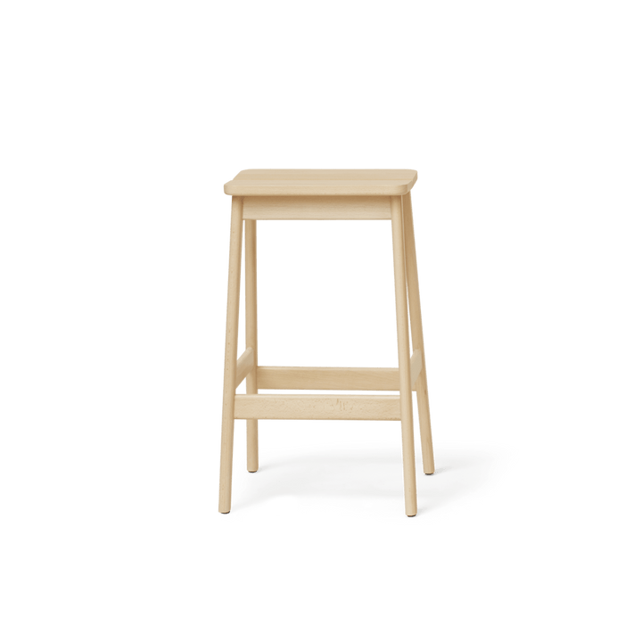 Form &amp; Refine Angle Standard Bar Stool 65, Beech - ökenhem