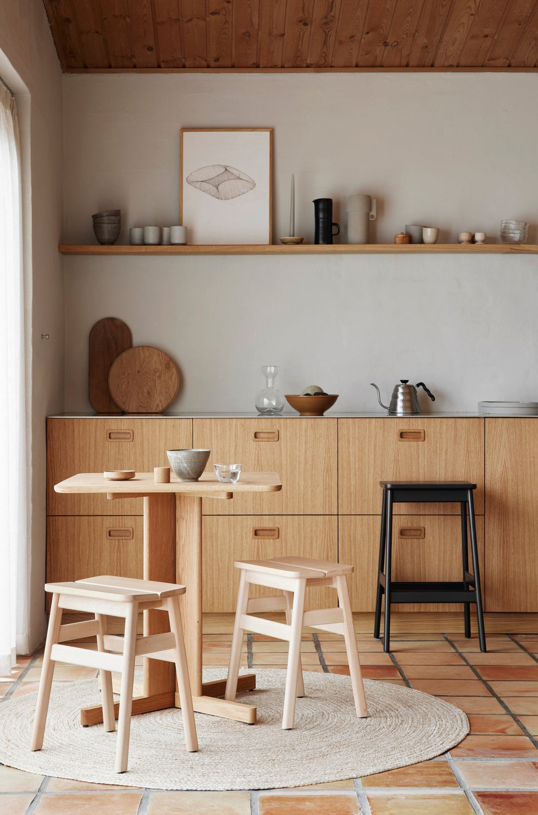 Form &amp; Refine Angle Standard Stool 45, Beech - ökenhem