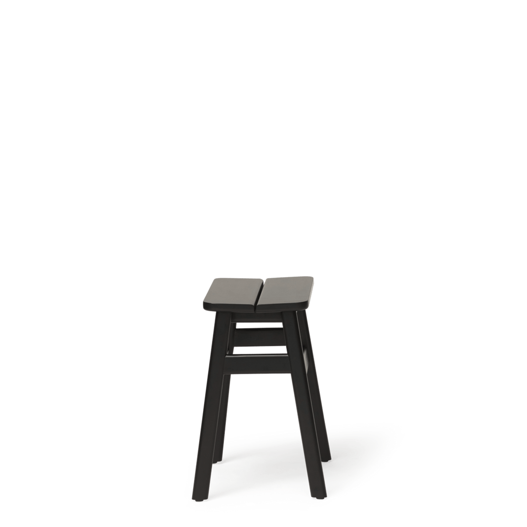Form &amp; Refine Angle Standard Stool 45, Black - stained Beech - ökenhem